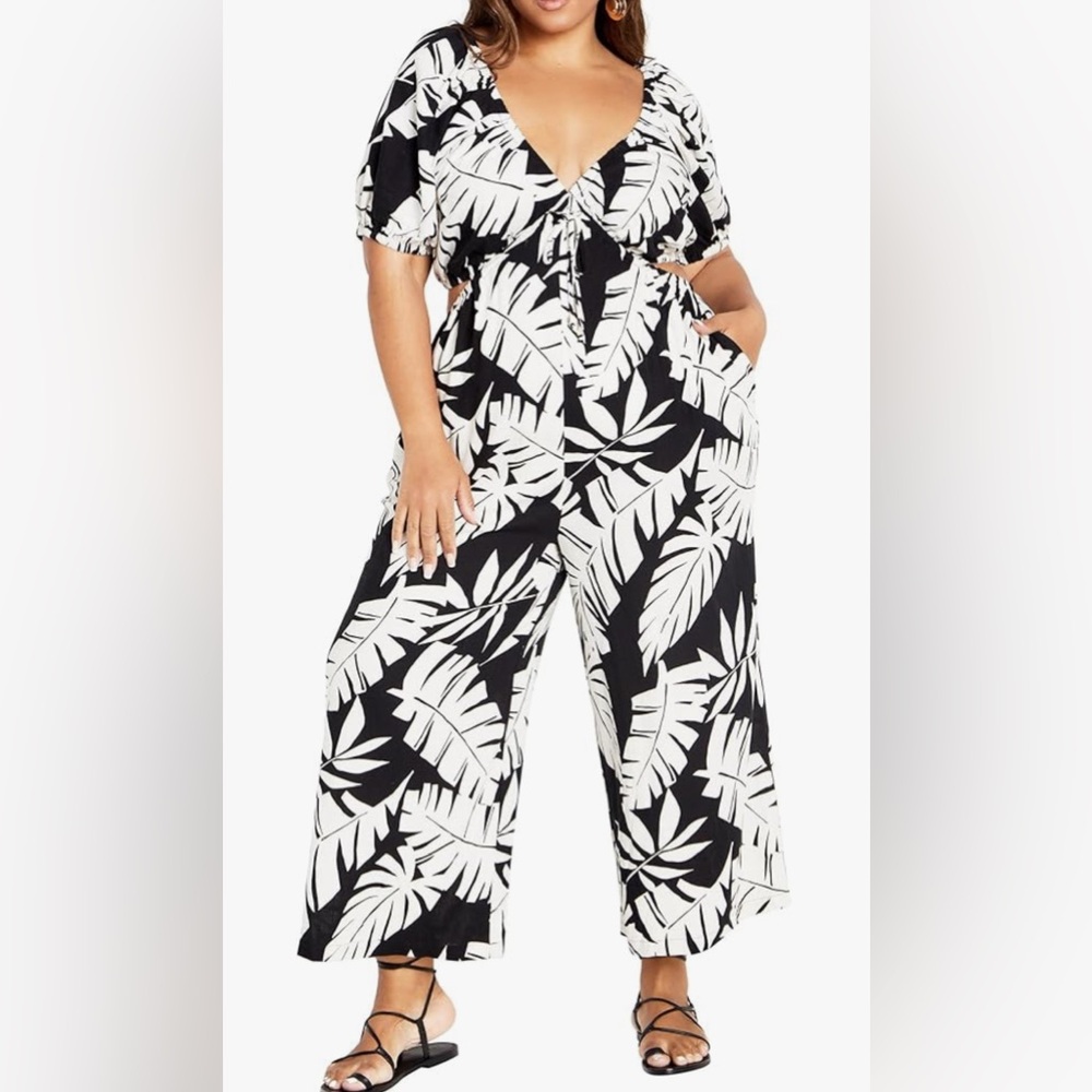 City chic jumpsuit Panama NWT
